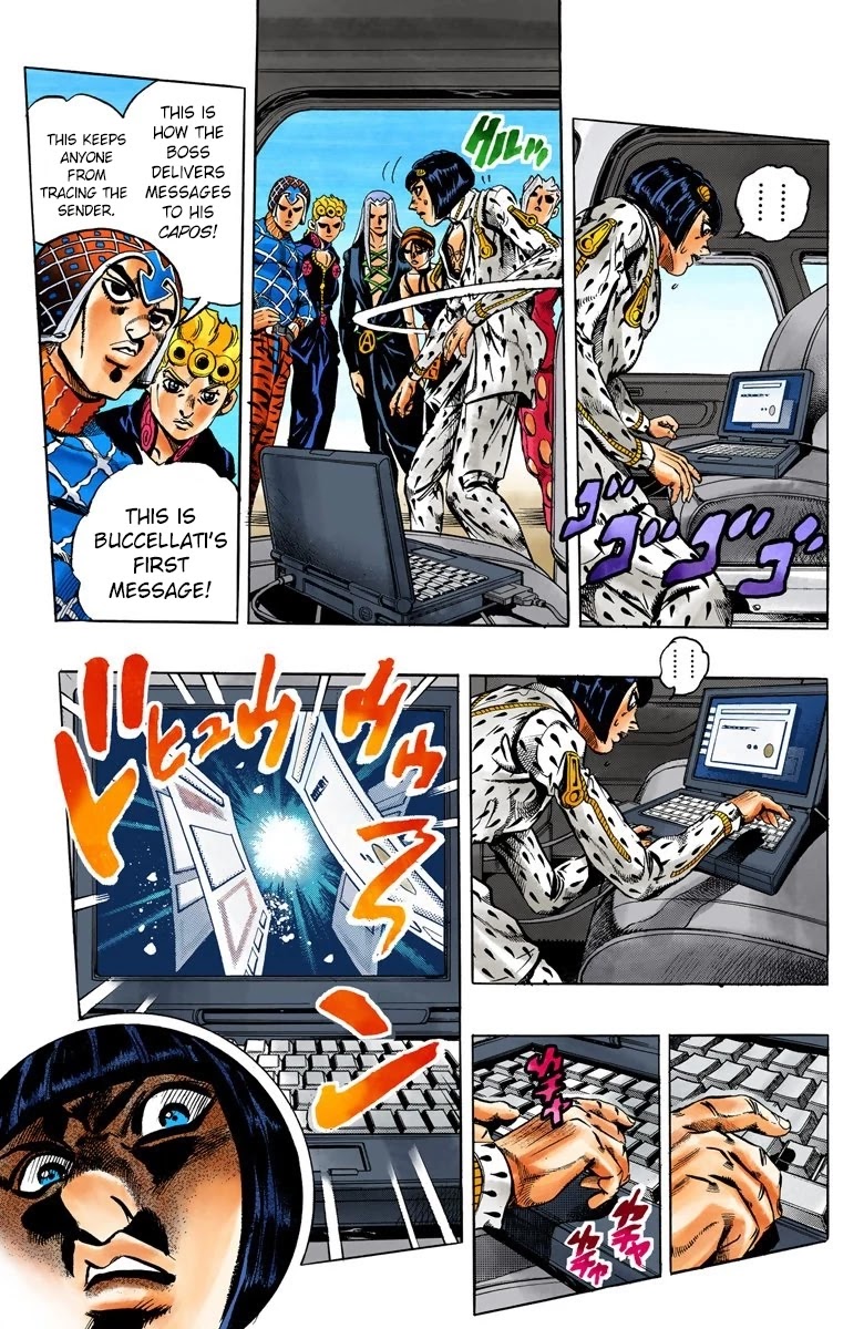 JoJo's Bizarre Adventure Part 5 - Vento Aureo (Official Colored) chapter 39 page 7