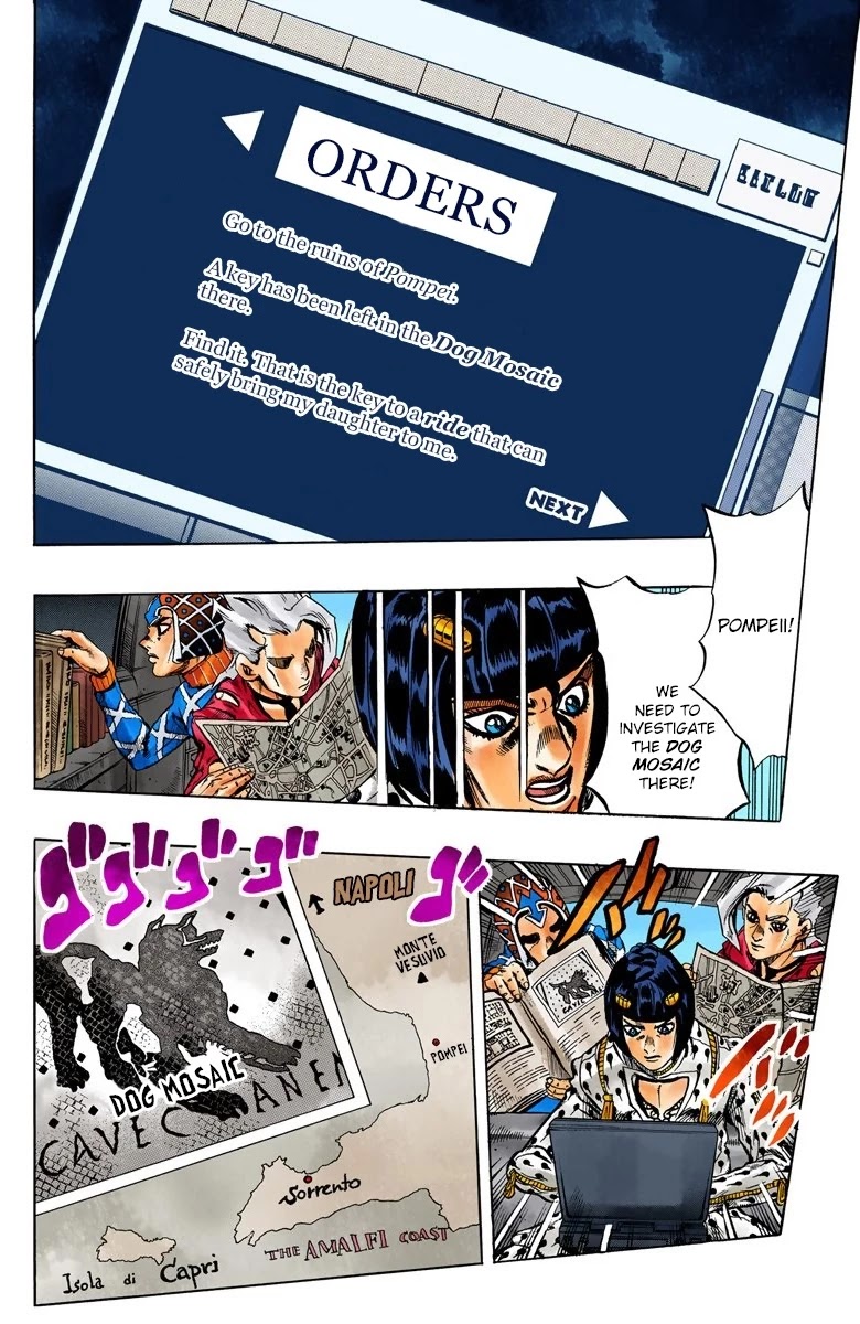 JoJo's Bizarre Adventure Part 5 - Vento Aureo (Official Colored) chapter 39 page 8