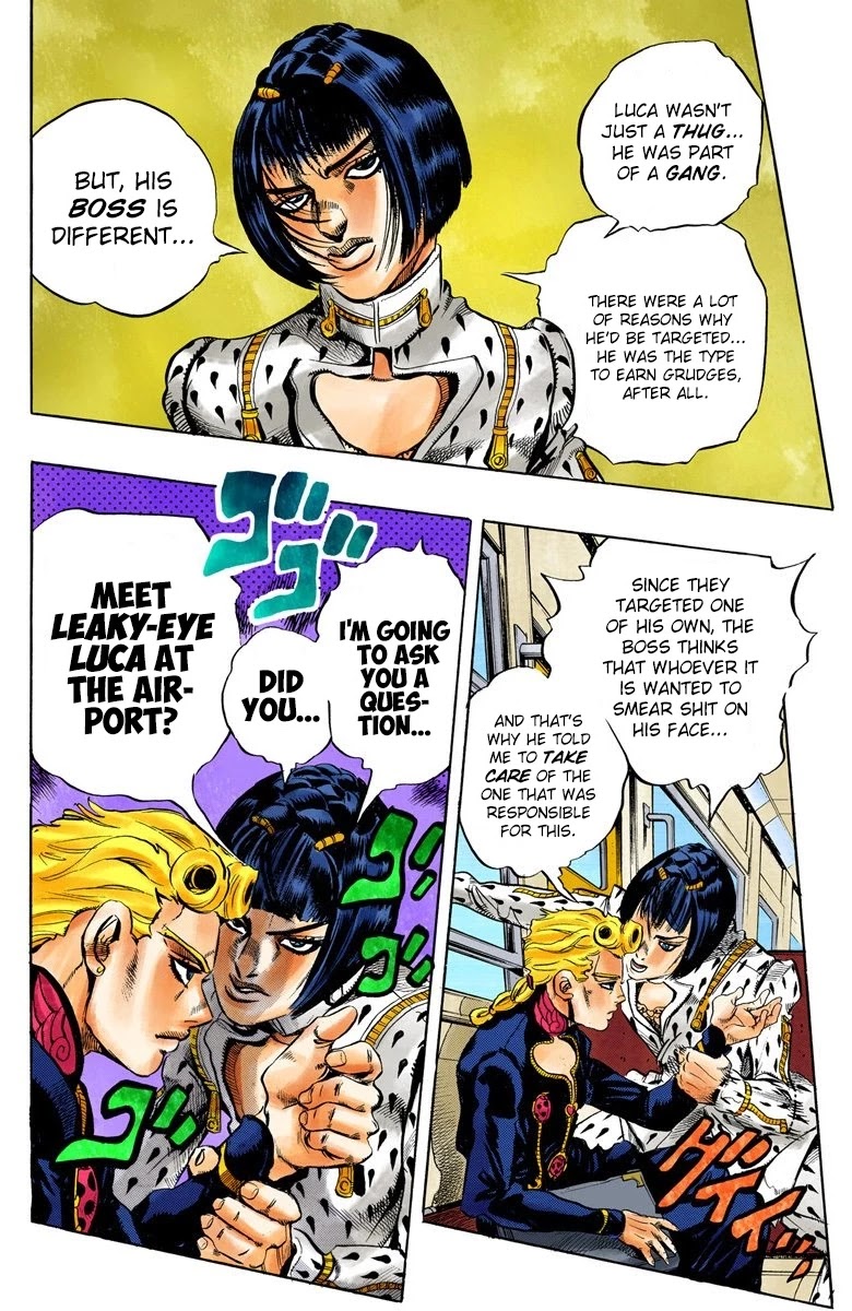 JoJo's Bizarre Adventure Part 5 - Vento Aureo (Official Colored) chapter 4 page 15