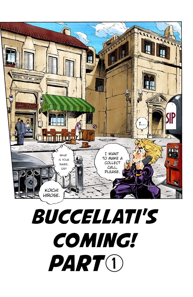 JoJo's Bizarre Adventure Part 5 - Vento Aureo (Official Colored) chapter 4 page 2