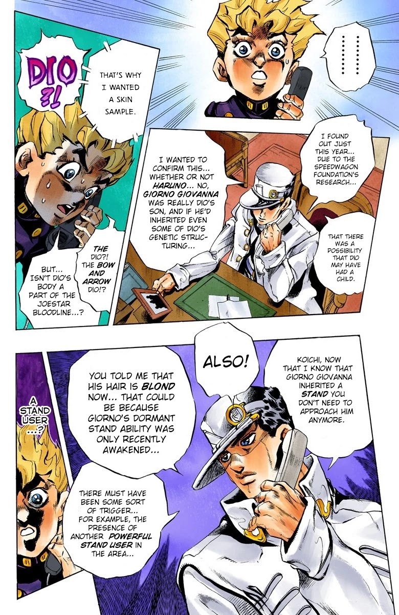 JoJo's Bizarre Adventure Part 5 - Vento Aureo (Official Colored) chapter 4 page 7