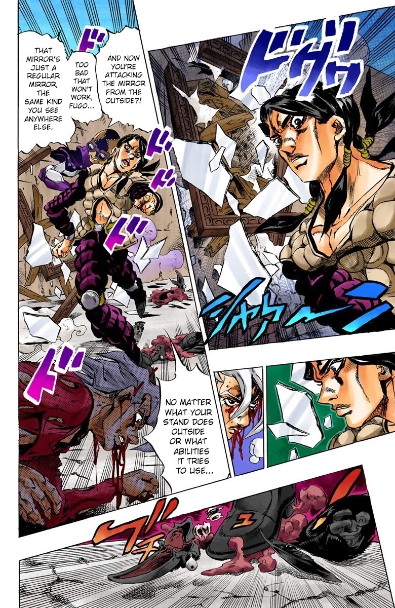 JoJo's Bizarre Adventure Part 5 - Vento Aureo (Official Colored) chapter 42 page 12