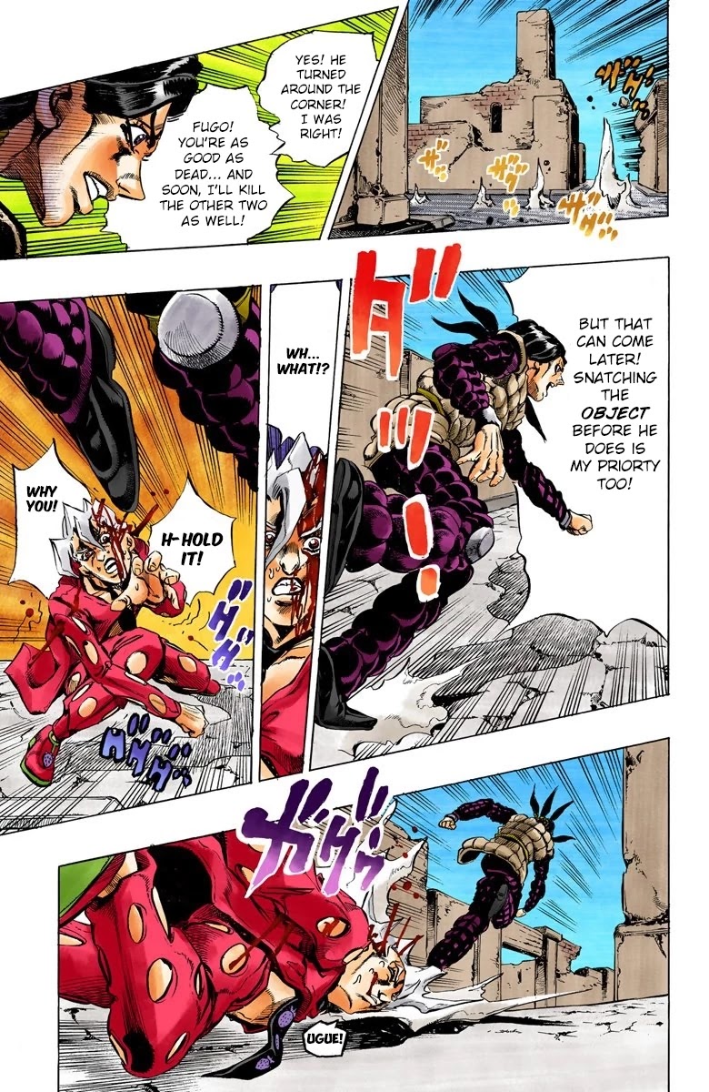 JoJo's Bizarre Adventure Part 5 - Vento Aureo (Official Colored) chapter 42 page 15