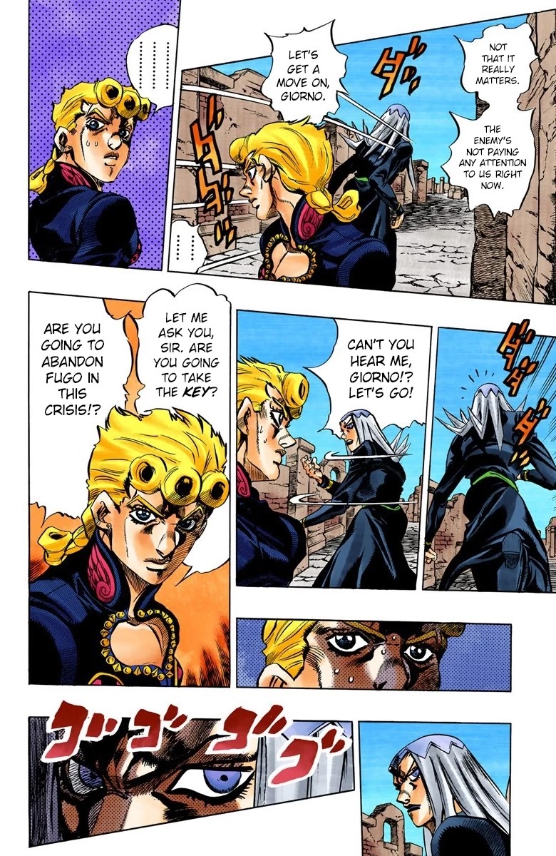 JoJo's Bizarre Adventure Part 5 - Vento Aureo (Official Colored) chapter 42 page 8