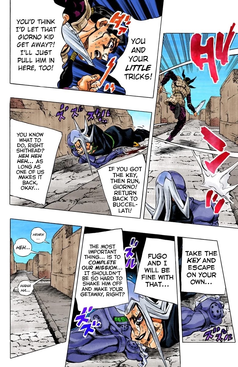 JoJo's Bizarre Adventure Part 5 - Vento Aureo (Official Colored) chapter 44 page 13