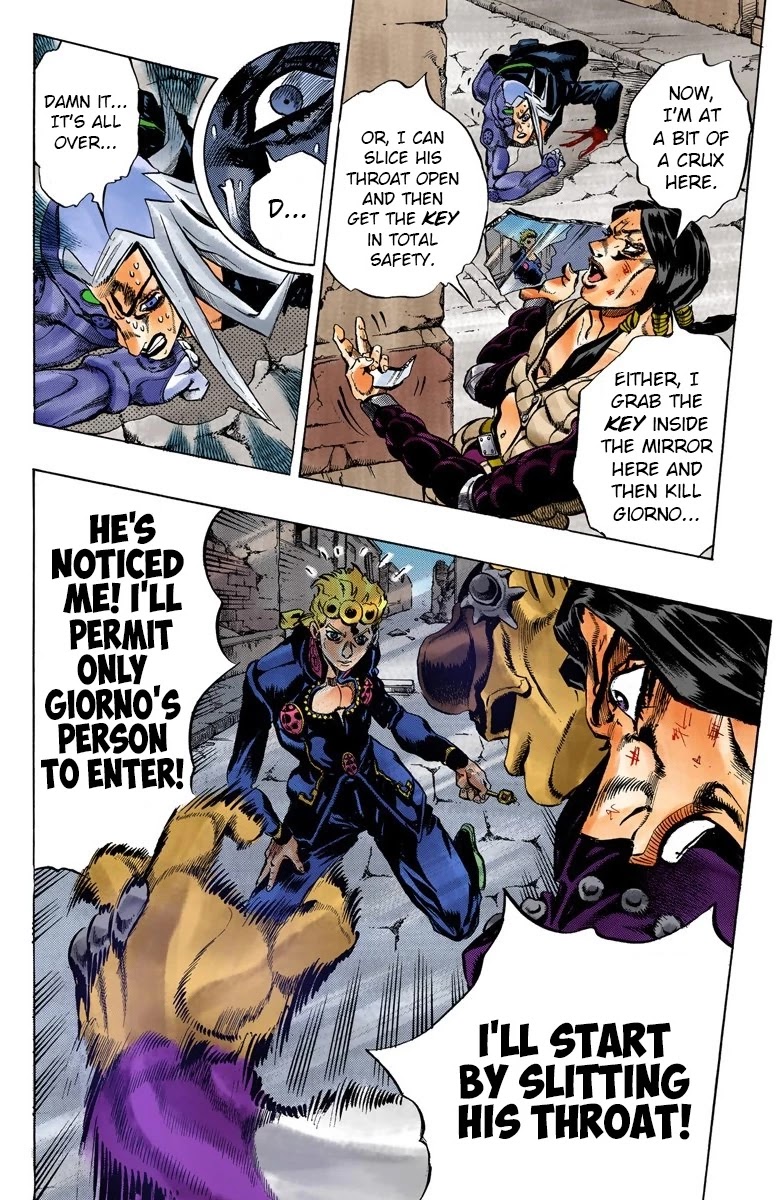 JoJo's Bizarre Adventure Part 5 - Vento Aureo (Official Colored) chapter 44 page 17