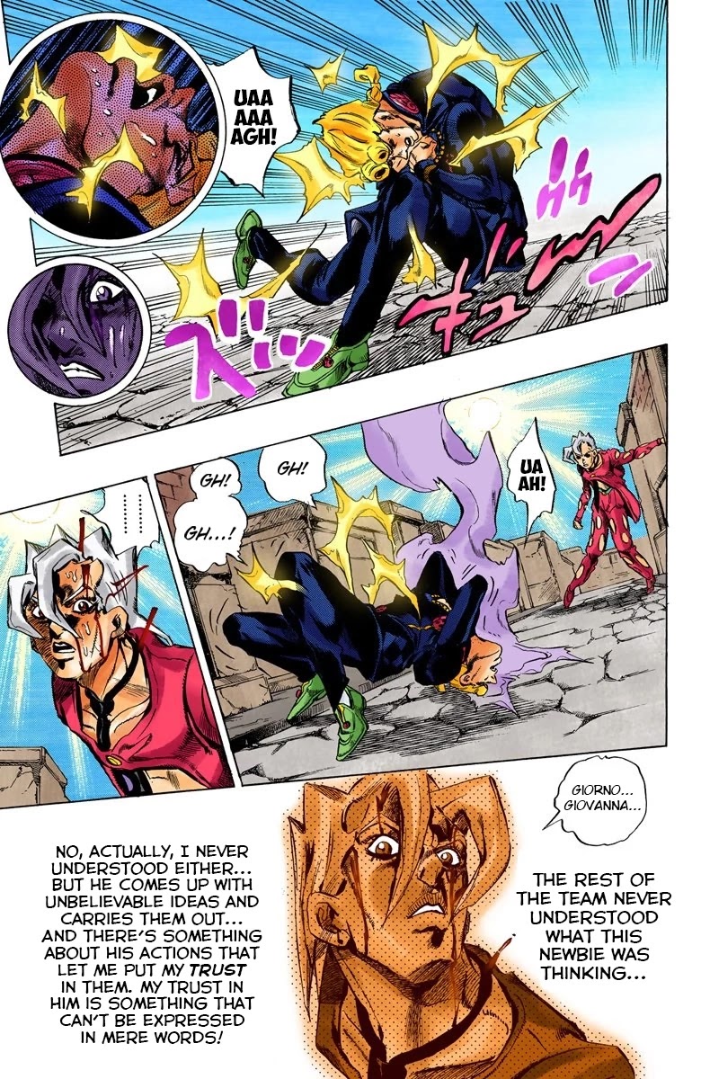 JoJo's Bizarre Adventure Part 5 - Vento Aureo (Official Colored) chapter 46 page 15