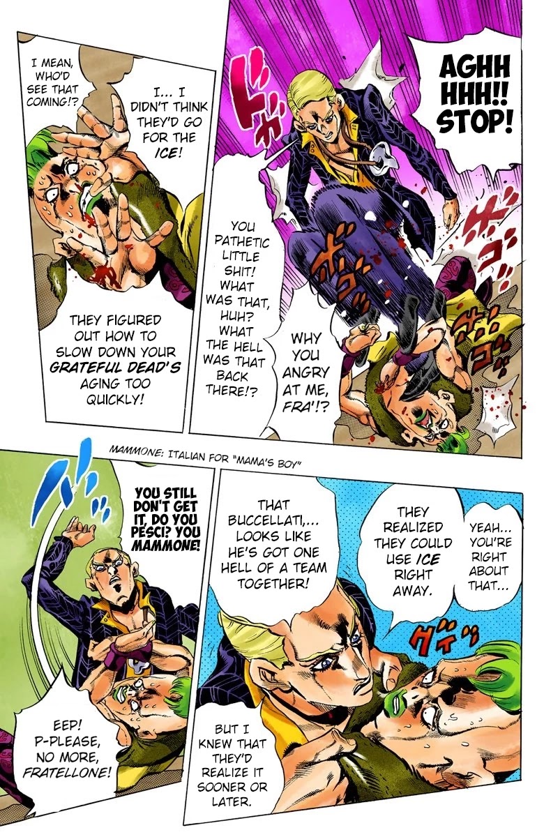 JoJo's Bizarre Adventure Part 5 - Vento Aureo (Official Colored) chapter 52 page 17