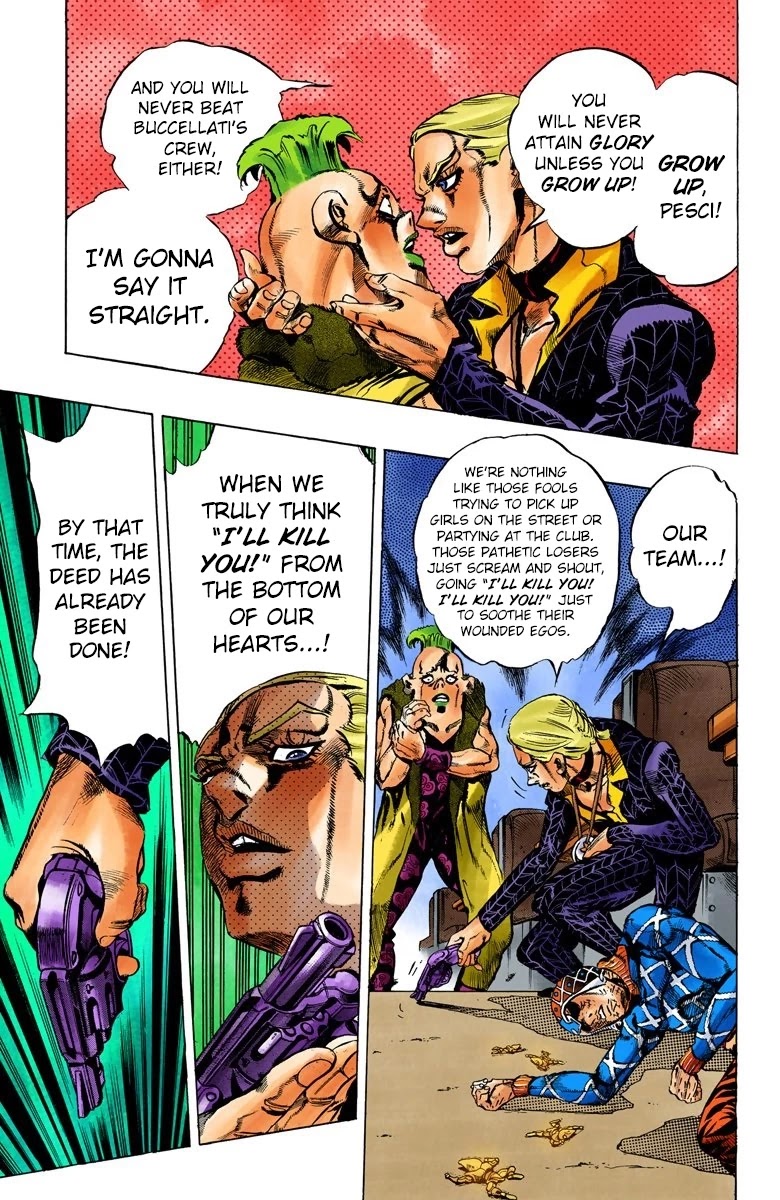 JoJo's Bizarre Adventure Part 5 - Vento Aureo (Official Colored) chapter 52 page 19