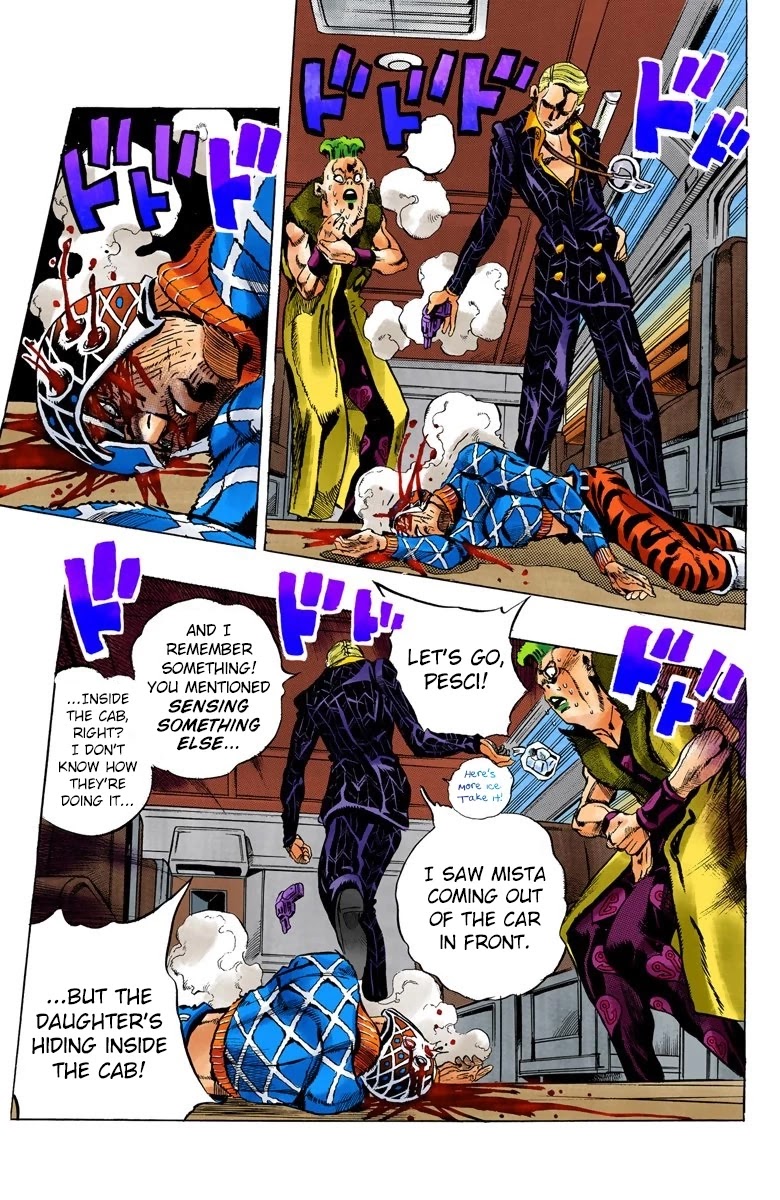 JoJo's Bizarre Adventure Part 5 - Vento Aureo (Official Colored) chapter 52 page 21