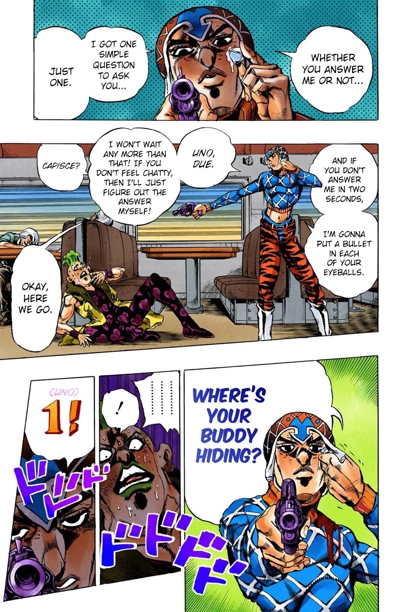 JoJo's Bizarre Adventure Part 5 - Vento Aureo (Official Colored) chapter 52 page 9