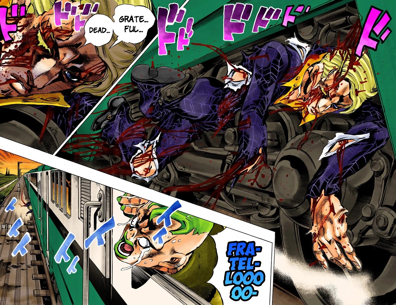 JoJo's Bizarre Adventure Part 5 - Vento Aureo (Official Colored) chapter 56 page 12