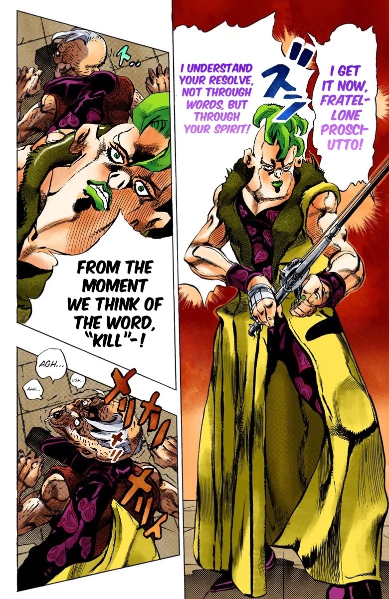 JoJo's Bizarre Adventure Part 5 - Vento Aureo (Official Colored) chapter 56 page 15