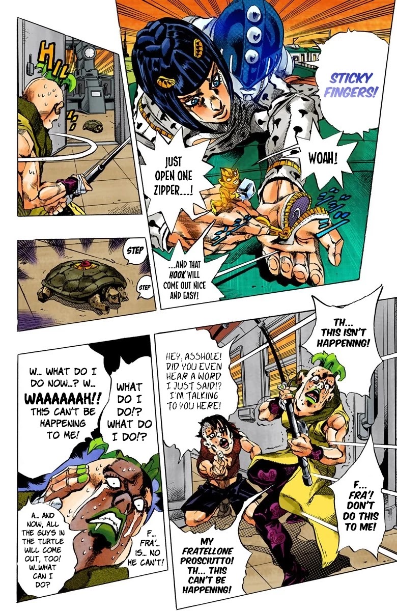 JoJo's Bizarre Adventure Part 5 - Vento Aureo (Official Colored) chapter 56 page 8