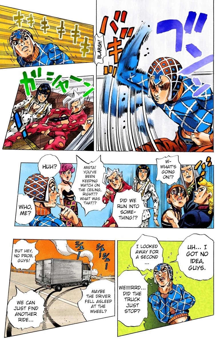 JoJo's Bizarre Adventure Part 5 - Vento Aureo (Official Colored) chapter 61 page 11