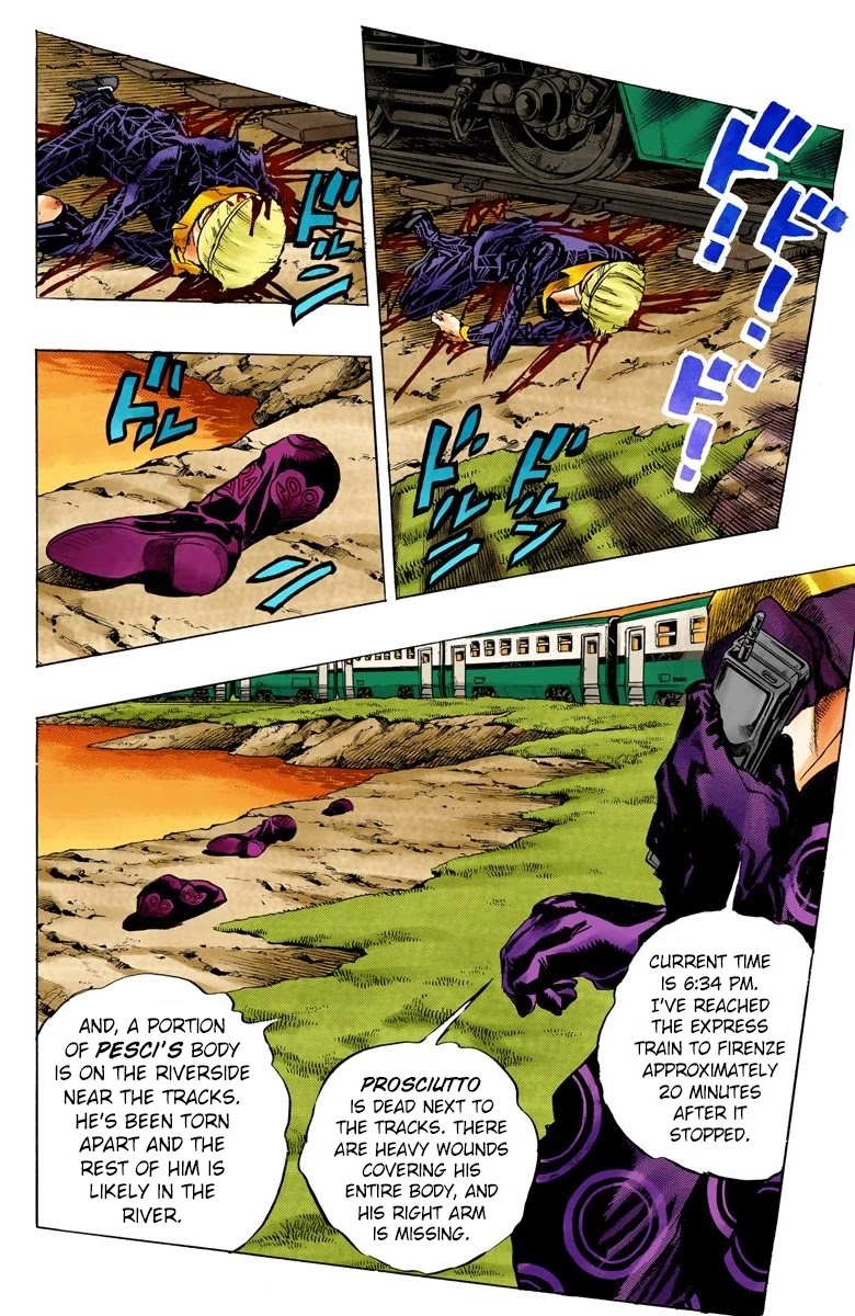 JoJo's Bizarre Adventure Part 5 - Vento Aureo (Official Colored) chapter 61 page 4