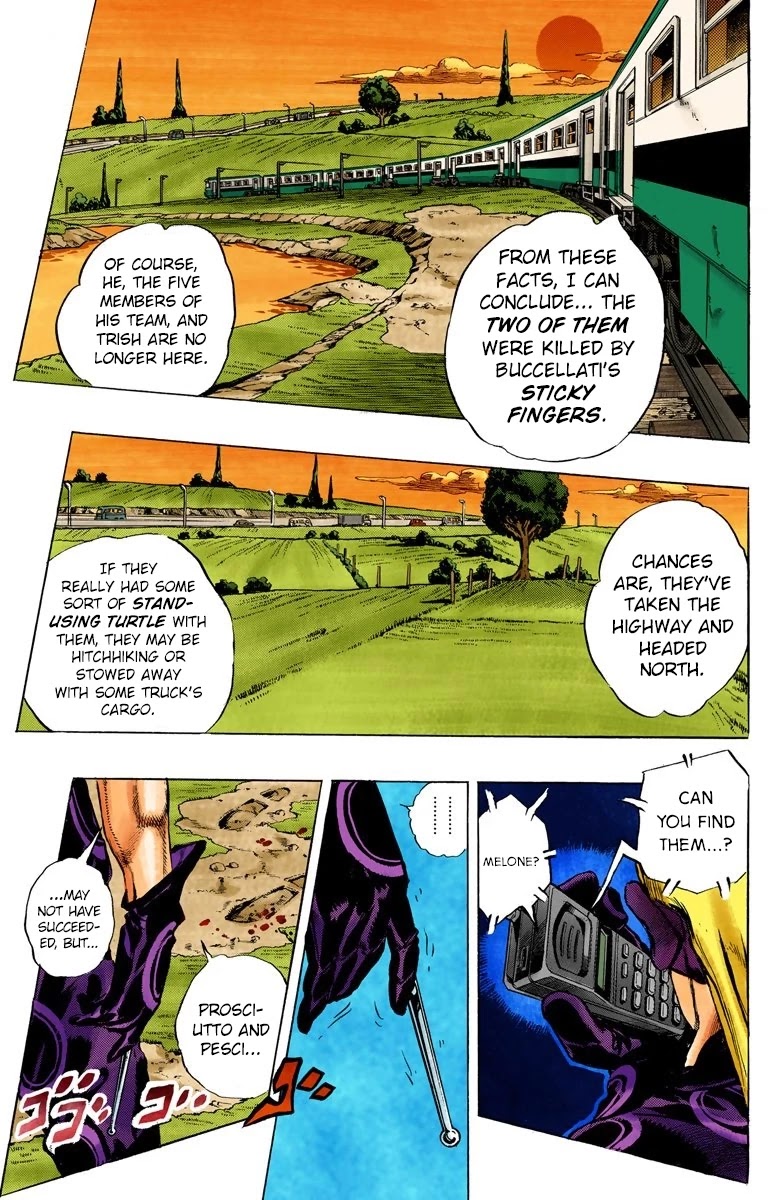 JoJo's Bizarre Adventure Part 5 - Vento Aureo (Official Colored) chapter 61 page 5