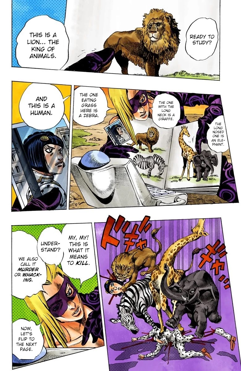 JoJo's Bizarre Adventure Part 5 - Vento Aureo (Official Colored) chapter 62 page 8