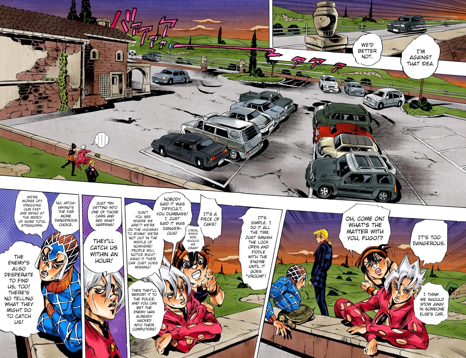 JoJo's Bizarre Adventure Part 5 - Vento Aureo (Official Colored) chapter 63 page 3