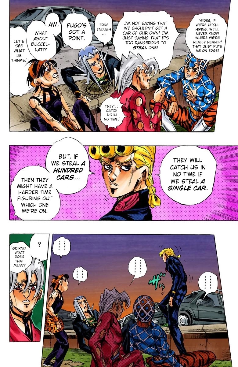 JoJo's Bizarre Adventure Part 5 - Vento Aureo (Official Colored) chapter 63 page 4