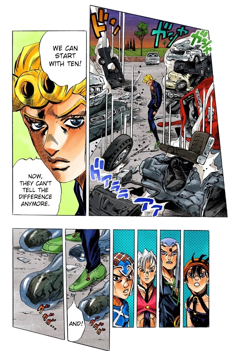 JoJo's Bizarre Adventure Part 5 - Vento Aureo (Official Colored) chapter 63 page 6