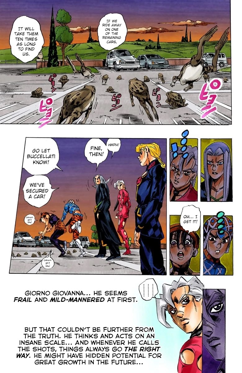 JoJo's Bizarre Adventure Part 5 - Vento Aureo (Official Colored) chapter 63 page 7