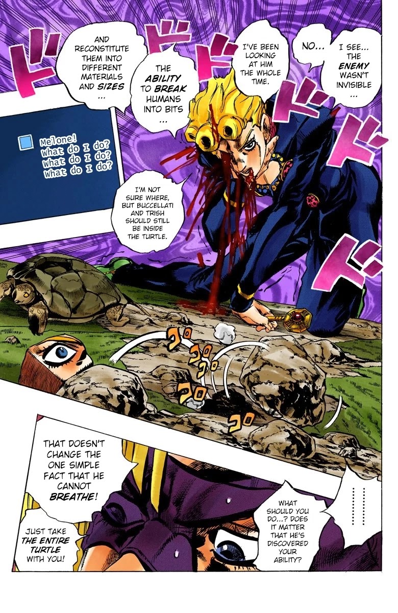 JoJo's Bizarre Adventure Part 5 - Vento Aureo (Official Colored) chapter 64 page 20