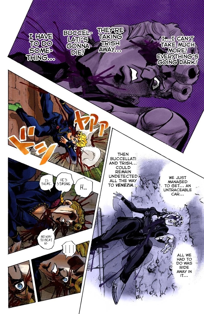 JoJo's Bizarre Adventure Part 5 - Vento Aureo (Official Colored) chapter 65 page 12