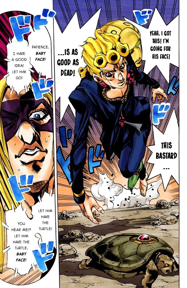 JoJo's Bizarre Adventure Part 5 - Vento Aureo (Official Colored) chapter 66 page 8