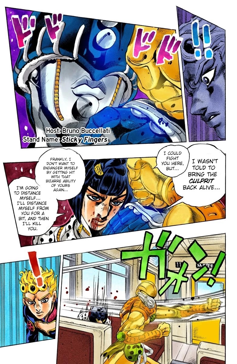 JoJo's Bizarre Adventure Part 5 - Vento Aureo (Official Colored) chapter 7 page 10