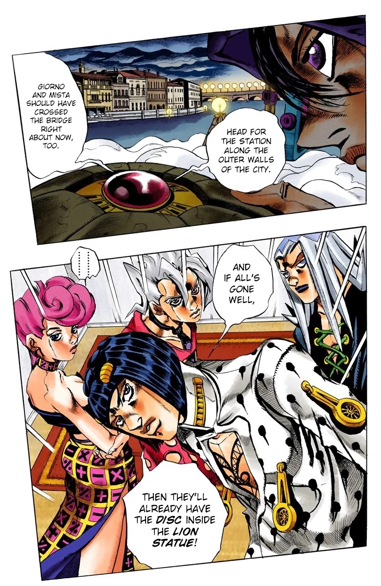 JoJo's Bizarre Adventure Part 5 - Vento Aureo (Official Colored) chapter 72 page 4