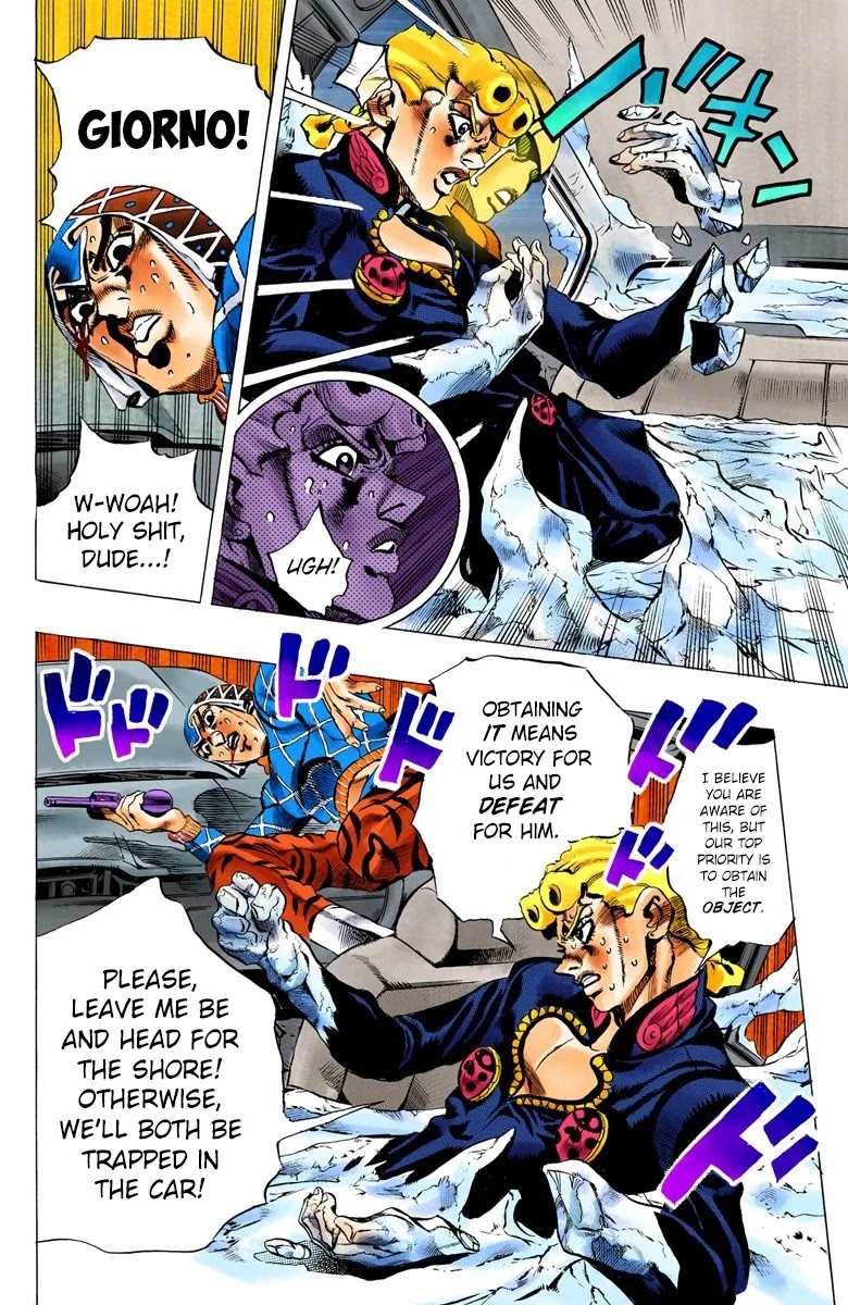 JoJo's Bizarre Adventure Part 5 - Vento Aureo (Official Colored) chapter 72 page 6