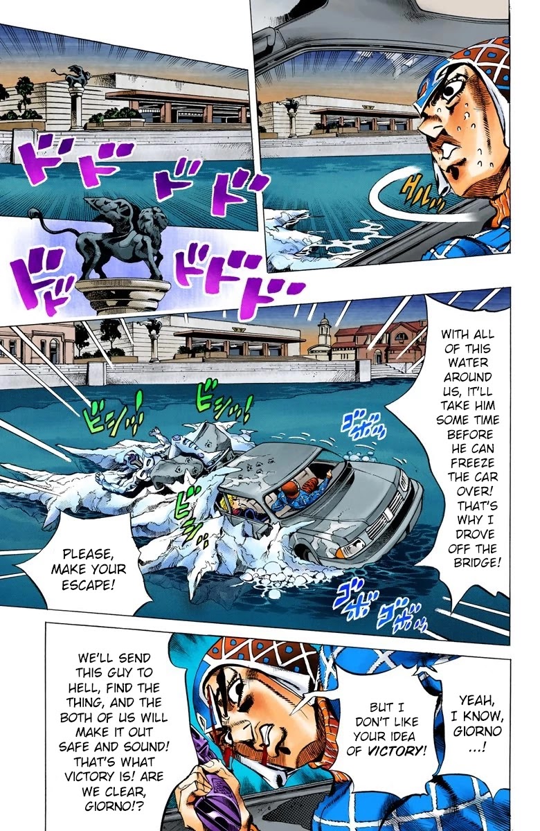 JoJo's Bizarre Adventure Part 5 - Vento Aureo (Official Colored) chapter 72 page 7