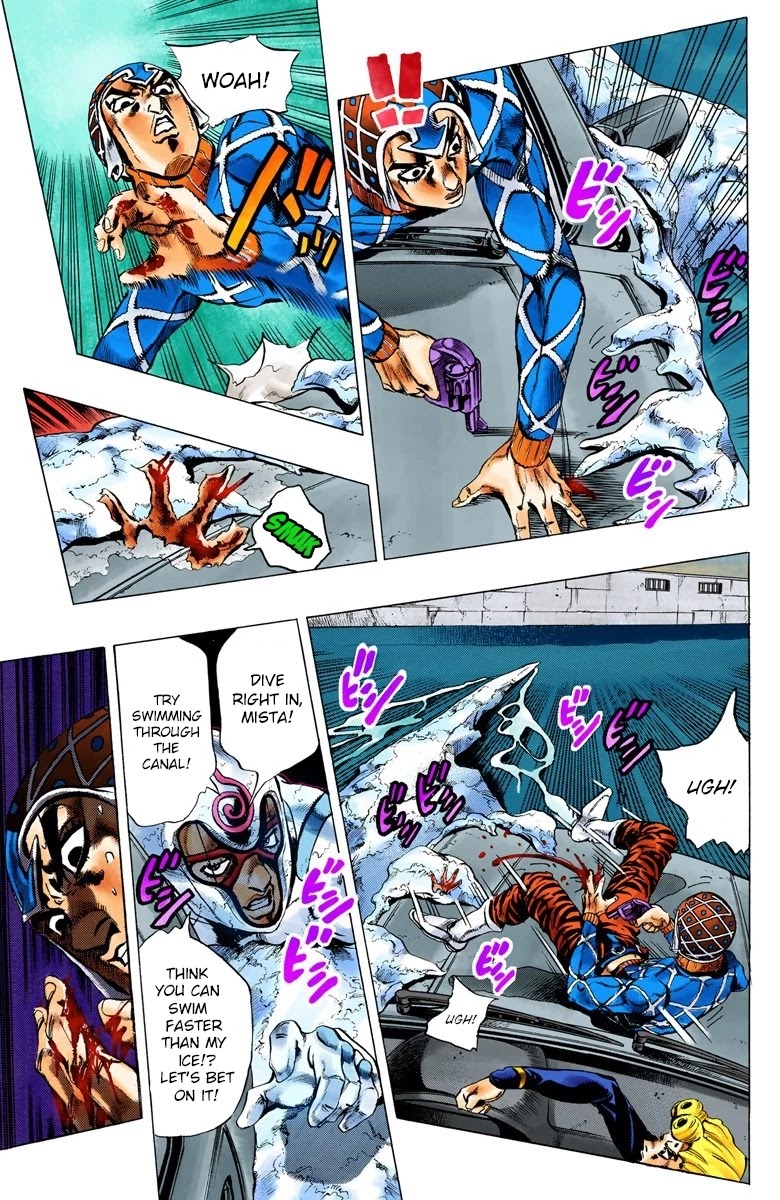 JoJo's Bizarre Adventure Part 5 - Vento Aureo (Official Colored) chapter 72 page 9