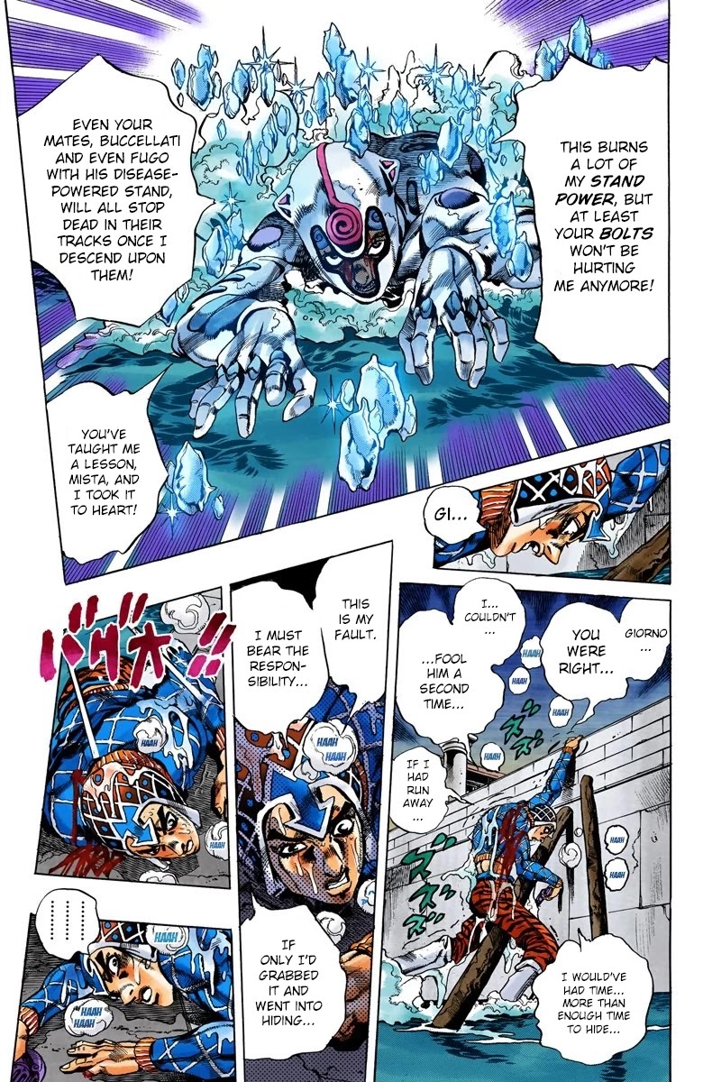 JoJo's Bizarre Adventure Part 5 - Vento Aureo (Official Colored) chapter 74 page 16