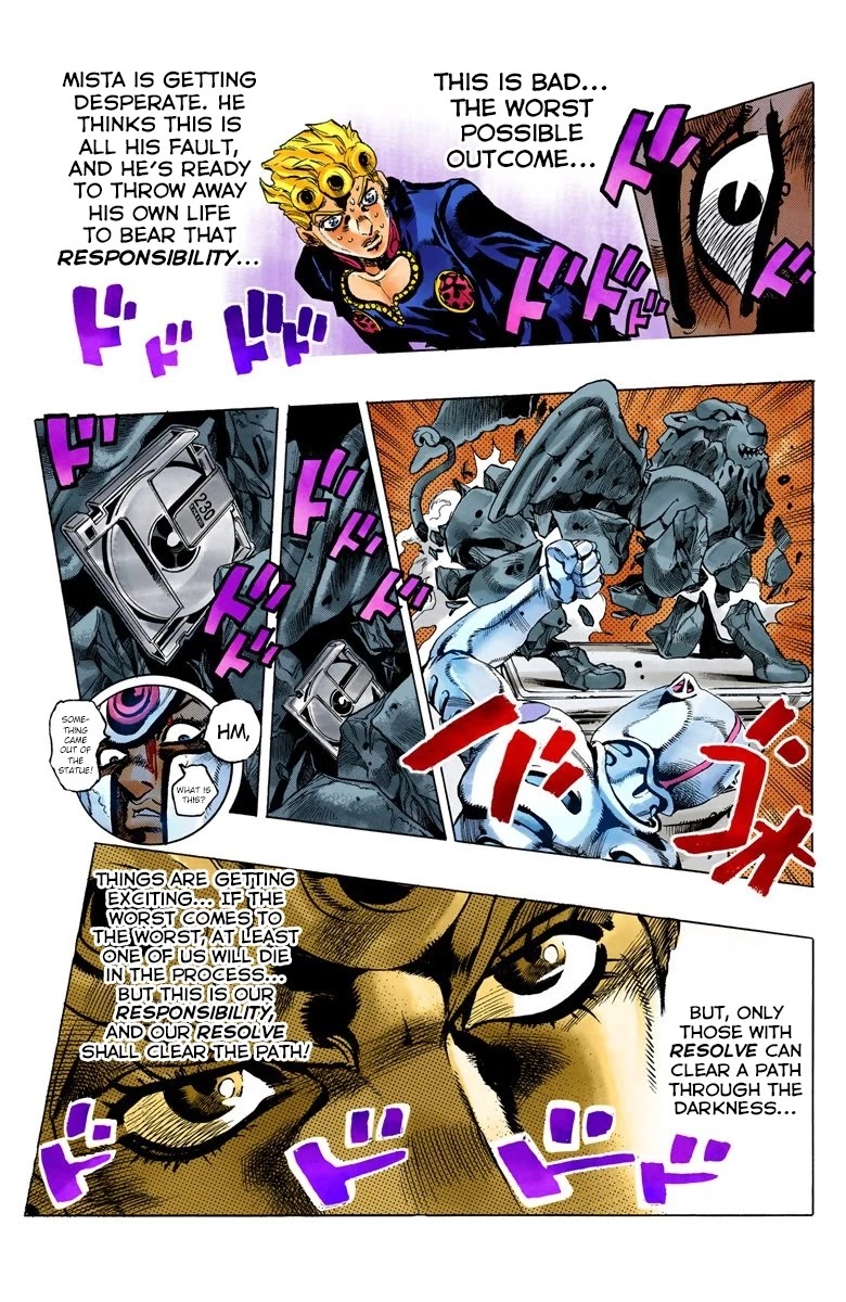 JoJo's Bizarre Adventure Part 5 - Vento Aureo (Official Colored) chapter 74 page 18