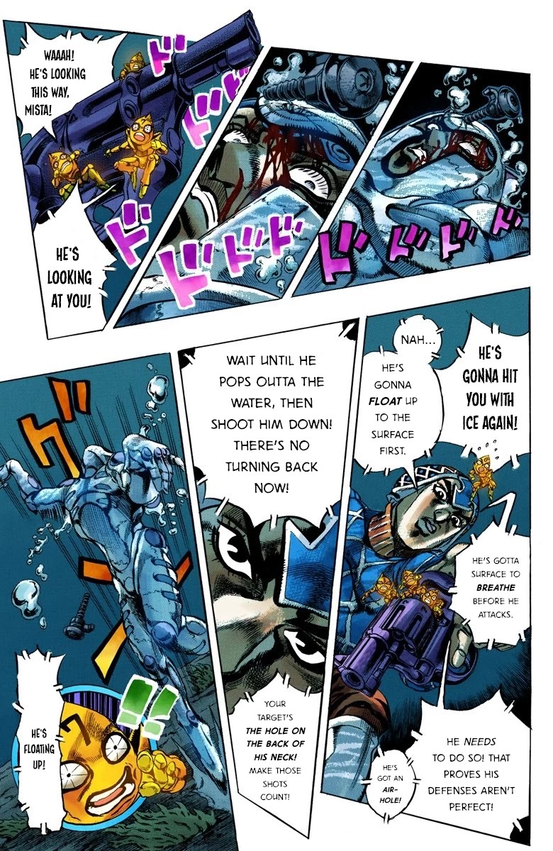 JoJo's Bizarre Adventure Part 5 - Vento Aureo (Official Colored) chapter 74 page 4