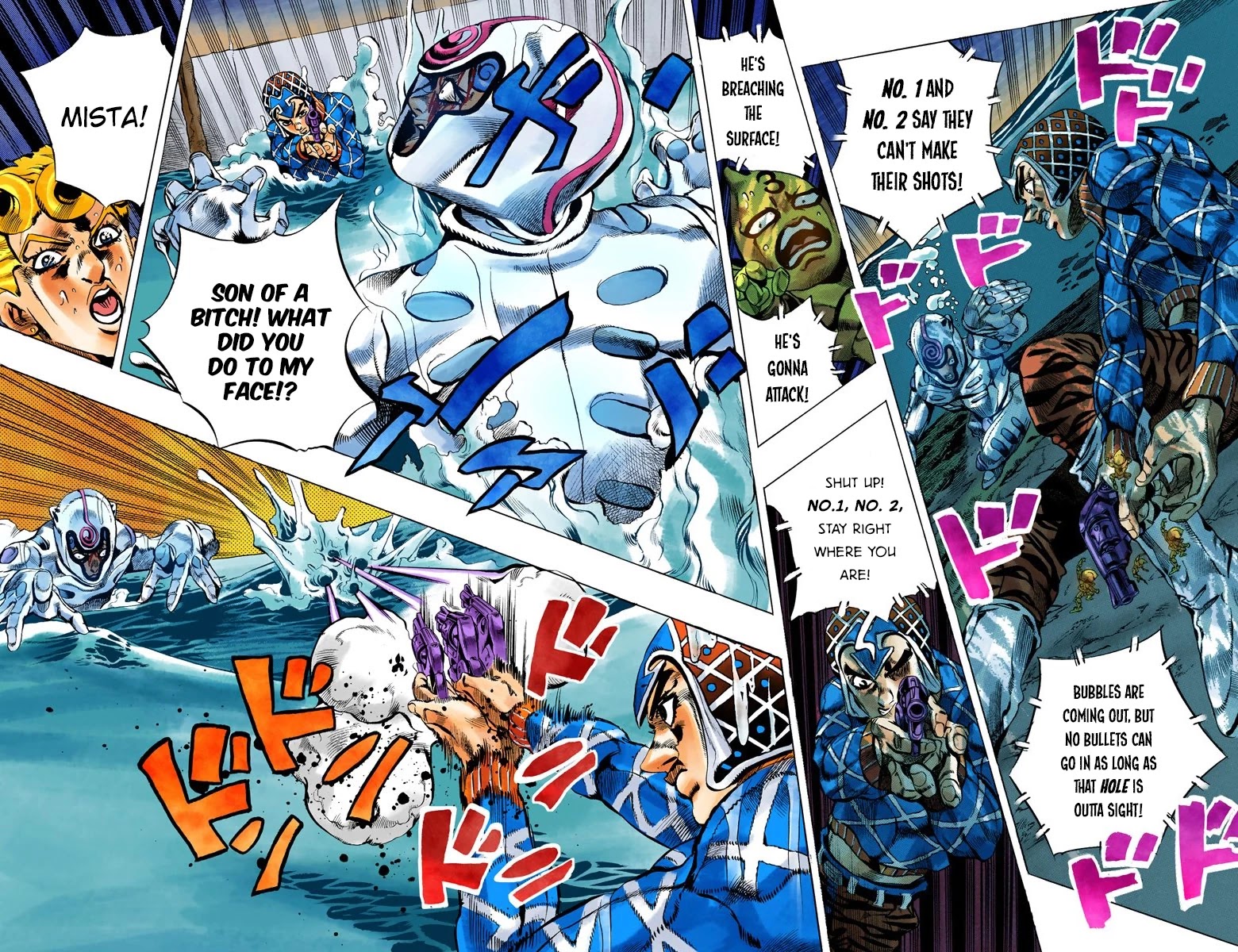 JoJo's Bizarre Adventure Part 5 - Vento Aureo (Official Colored) chapter 74 page 7