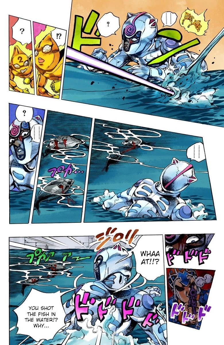 JoJo's Bizarre Adventure Part 5 - Vento Aureo (Official Colored) chapter 74 page 8