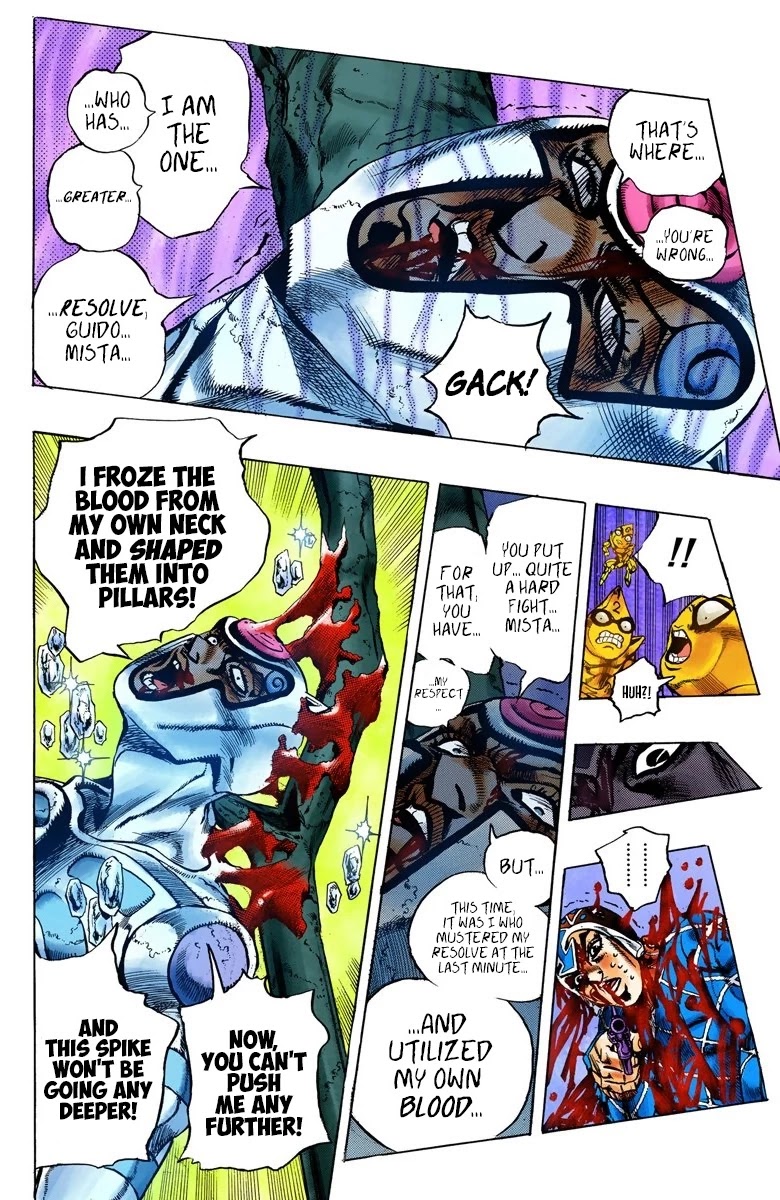 JoJo's Bizarre Adventure Part 5 - Vento Aureo (Official Colored) chapter 76 page 9