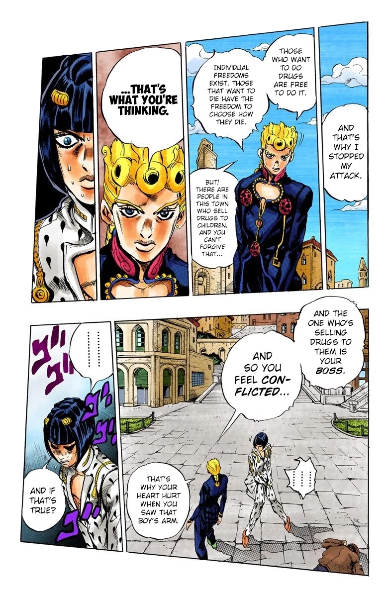 JoJo's Bizarre Adventure Part 5 - Vento Aureo (Official Colored) chapter 8 page 17