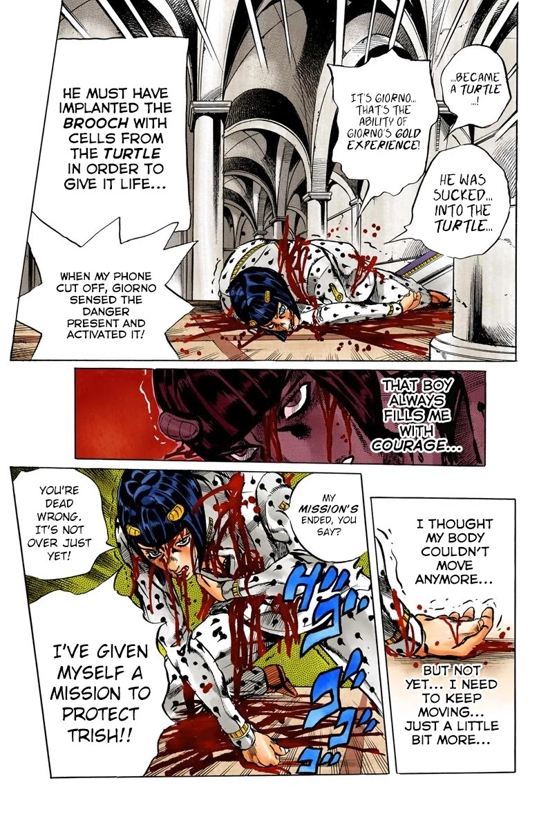 JoJo's Bizarre Adventure Part 5 - Vento Aureo (Official Colored) chapter 81 page 21