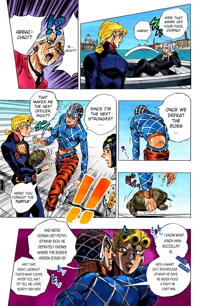 JoJo's Bizarre Adventure Part 5 - Vento Aureo (Official Colored) chapter 84 page 10