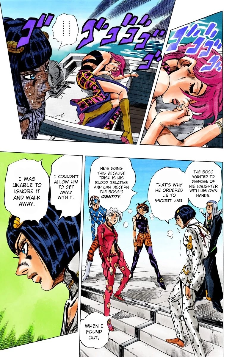 JoJo's Bizarre Adventure Part 5 - Vento Aureo (Official Colored) chapter 84 page 4