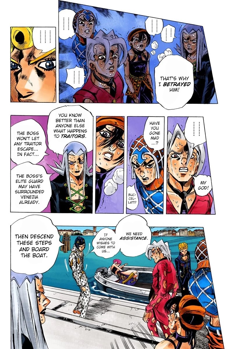 JoJo's Bizarre Adventure Part 5 - Vento Aureo (Official Colored) chapter 84 page 5