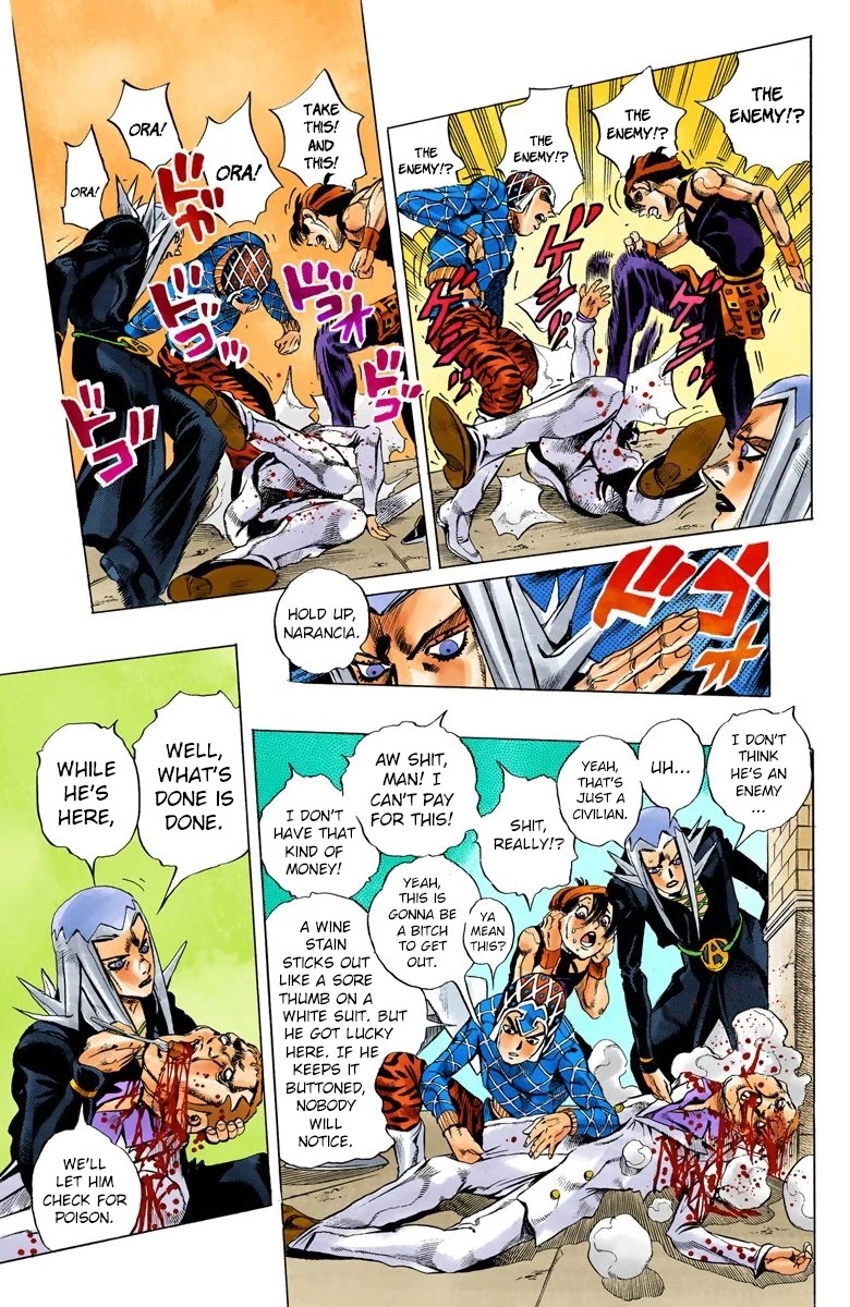 JoJo's Bizarre Adventure Part 5 - Vento Aureo (Official Colored) chapter 85 page 8