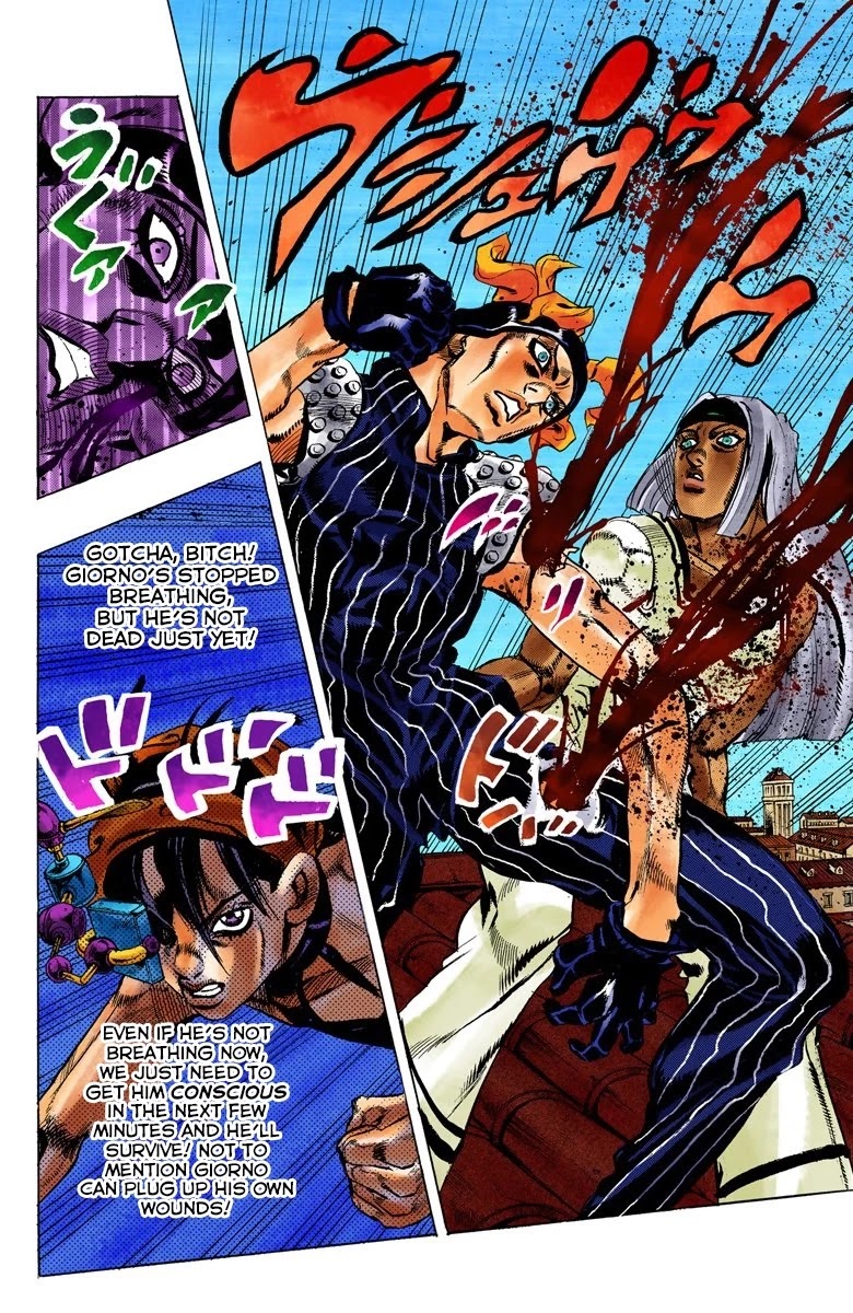 JoJo's Bizarre Adventure Part 5 - Vento Aureo (Official Colored) chapter 89 page 18