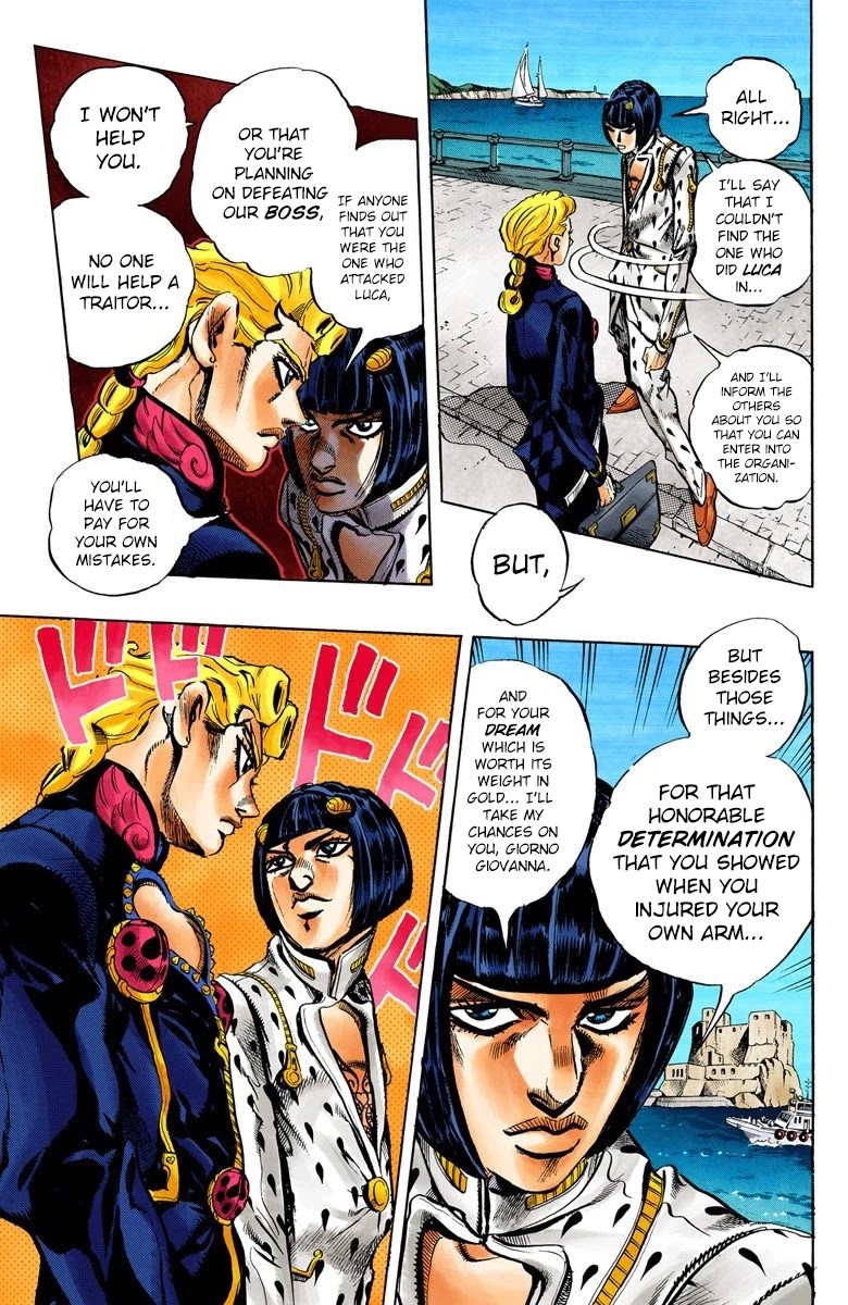 JoJo's Bizarre Adventure Part 5 - Vento Aureo (Official Colored) chapter 9 page 4