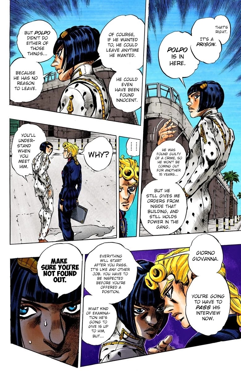 JoJo's Bizarre Adventure Part 5 - Vento Aureo (Official Colored) chapter 9 page 7