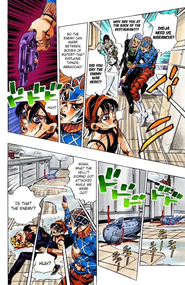 JoJo's Bizarre Adventure Part 5 - Vento Aureo (Official Colored) chapter 90 page 15